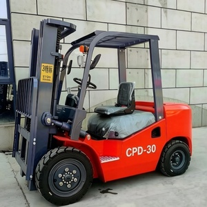 Direktlieferung ab Chinesischer Fabrik 3-Tonnen Diesel-Gabelstapler Standard 3M 3,5M 4 Meter Hubhöhe Schwerlast-Verbrennungsmotor-Gabelstapler - Product Image 6