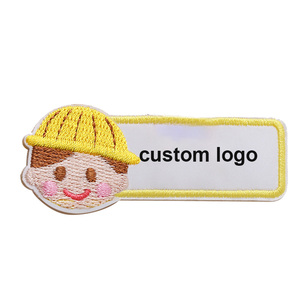Autocollants d'étiquette de nom de couture brodés personnalisés pour enfants étiquette de nom lavable de serviette de <span class=keywords><strong>cartable</strong></span> en tissu d'enfants - Product Image 4