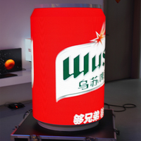 Écran LED personnalisé en forme de boîte avec panneaux LED flexibles – Écran d'affichage LED spécial