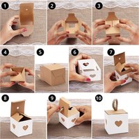 Boîte d'emballage pour chocolat, mini boîte de fête de mariage Yiwu, design gratuit, pour bonbons pralinés, chocolat