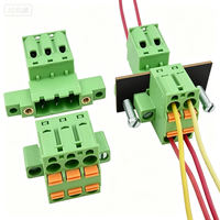 Kit complet mâle-femelle à double bride traversante de 5,08 mm et connecteur à ressort double rangée pour raccordement sans soudure en ligne, directement de l'usine