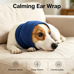 OEM Envoltura Suave de Punto para Orejas de Perro, Elástica, Reductora de Ruido, Calmante, Antiansiedad, Evita el Movimiento de las Orejas, Transpirable, para Mascotas - Product Image 4