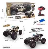 Alaşım 1:8 ölçekli uzaktan kumanda araba 50cm büyük boy dört tekerlekten çekiş dağ ayak Off-Road araç Metal RC oyuncak