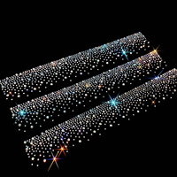 Feuille de strass thermocollants Crystal AB, feuille d'appliques de strass en cristal scintillant pour la décoration