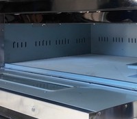 Commerciële kleine elektrische pizzaoven van roestvrij staal, enkeldeks, 0-350°C ℃   Bakkerijoven 2000W voor gebruik in restaurantkeukens
