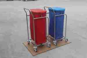 Chariot à déchets médical mobile pour hôpital MT MEDICAL – Poubelle de tri roulante - Product Image 5