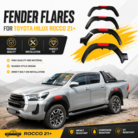 Extensions d'ailes ABS d'usine pour Toyota Hilux Rocco 21+ – Kit large de protection de passage de roue pour pick-up 4x4 – Accessoires de protection de carrosserie