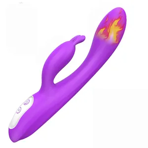 Vibrador coelho com função de aquecimento, venda quente, vibrador de coelho do ponto g, para mulheres, estimulação do clitóris, S-HANDE