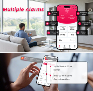 Module d'alarme et compteur de puissance WiFi <span class=keywords><strong>TASMOTA</strong></span> CT 2P pour disjoncteur, accessoire intelligent de transfert de courant TO-Q-SA1 Chayo - Product Image 3