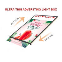 Panneau de menu LED ultra-fin et lumineux, boîte lumineuse publicitaire à cadre mince pour KFC, utilisation en restaurant
