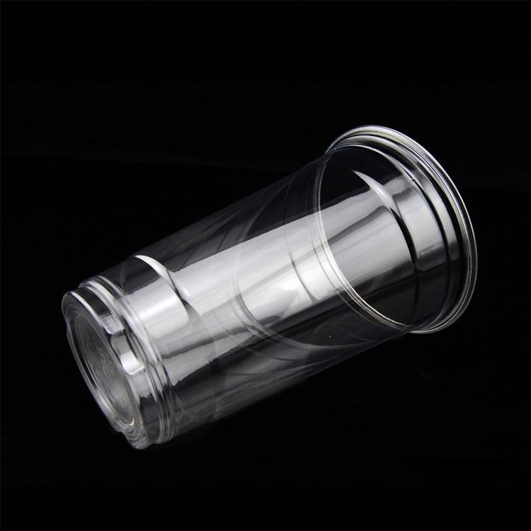 Индивидуальный Логотип, эко-упаковка для напитков на вынос, ПЭТ пластиковая чашка для сока, одноразовый пластиковый стакан