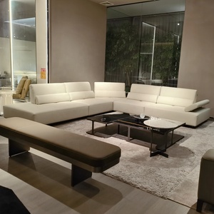 Canapé modulaire en cuir véritable de luxe moderne, nouveau design, qualité supérieure, pour salon, Foshan Furniture - Product Image 3