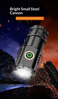Lampe torche LED mini Warstar R300 1000LM haute puissance en alliage d'aluminium, faisceau spot, 800-900M, CRI80, étanche, rechargeable par USB