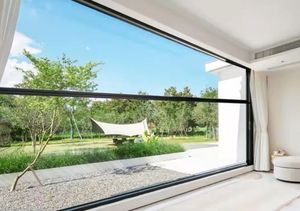 Fenêtre élévatrice intelligente en aluminium, sur mesure, respirante, avec une excellente visibilité, pour immeubles de grande hauteur, villas et jardins - Product Image 6