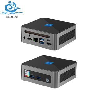 Mini PC HelorPC con Procesador Intel I5 I7 <span class=keywords><strong>I9</strong></span> 1360P <span class=keywords><strong>12900HK</strong></span>, LAN GbE de 2.5G, DDR4 Máx. 64G, 2 HD-MI, 1 Tipo C, Win11, Linux, Computadora Integrada - Product Image 1