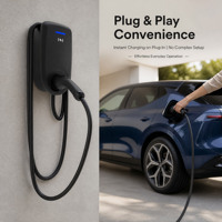 Station de recharge domestique NECS pour véhicules électriques 7kW 32A avec protection contre les fuites Type 2, état neuf, interface standard