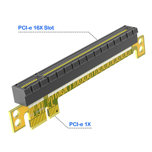 Placa adaptadora de tarjeta vertical <span class=keywords><strong>PCI</strong></span> Express 1X a 16X, conector convertidor extensor PCIEX16 a X1, macho hembra para Accesorios de ordenador - Product Image 2