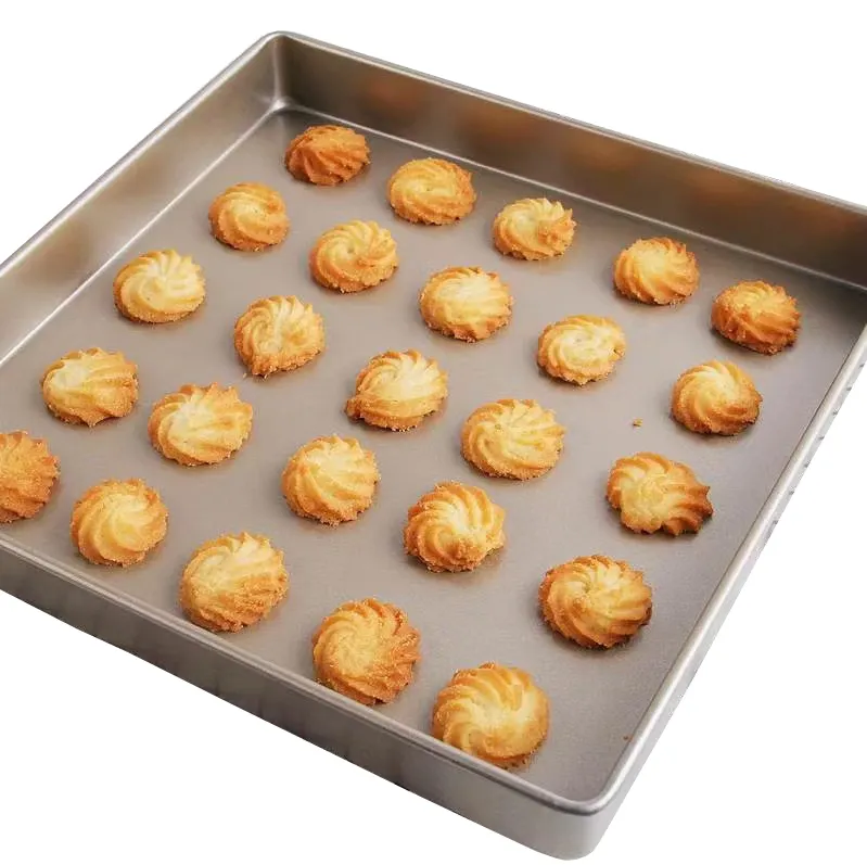 Plaque de cuisson carrée antiadhésive de 11 pouces casseroles plateau de cuisson de gâteau en acier au carbone pour Machines à pain