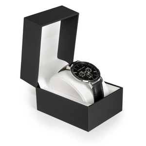 Boîte d'emballage de montre en cuir de luxe personnalisée, boîte de rangement carrée pour montre de poche - Product Image 1
