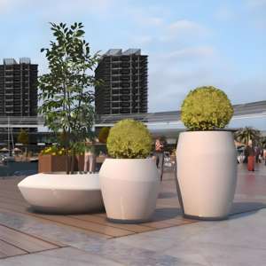 Maceta de Fibra de Vidrio Resistente con Recubrimiento de PE para Flores Artificiales, Decoración del Hogar y Jardín, Nuevo Diseño - Product Image 1