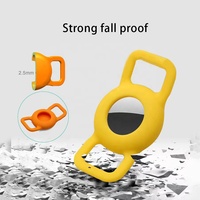 Support de suivi de localisateur anti-perte étanche Logo personnalisé facile à attacher Protecteur d'étiquette d'air Collier de chien en silicone Porte-étiquette d'air