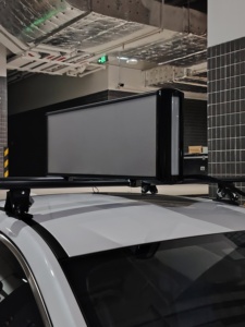Écran LED double face pour voiture, écran LED extérieur P4, écran LED pour taxi, bus, voiture privée, panneau LED vidéo publicitaire - Product Image 1