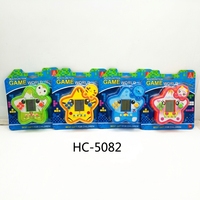 Konsol Game Mini Portabel Plastik Isi Ulang Model Bata Klasik LCD, Mesin Permainan Puzzle Blok, Berbagai Warna, Mainan Saku Grosir