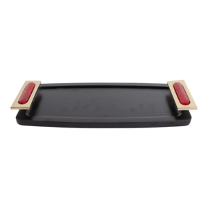 Bandeja rectangular decorativa con asas para mesa de centro, centro de mesa para el hogar, decoración para dormitorio, cama, baño, tocador - Product Image 5