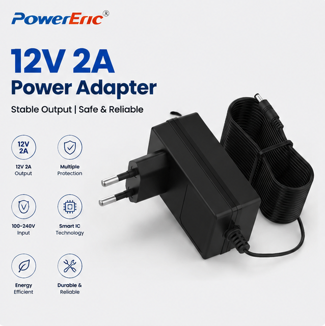 OEM 12V 2A Power Adapter AC DC Switching Power Supply 24W EU Plug Charger for CCTV Camera LED Strip Router Wholesale