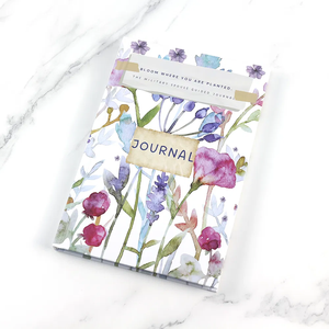 Soporte de implementación y diario guiado de autocuidado para esposas militares A5 Cuaderno de tapa dura Cubierta de papel Rastreadores reflectantes Indicaciones - Product Image 3