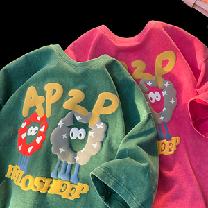 High Quality 100% Cotton Oem Your Brand Tshirt Custom 3D Foam Puff Printing logo Unisex <b>Short</b> <b>Sleeve</b> Men's Plus Size T-shirts - Product Image 1