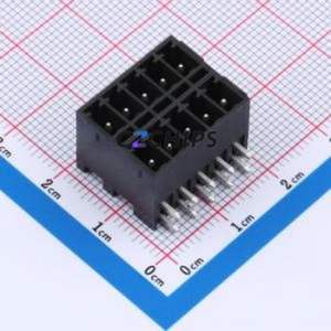 DB2ERHB-3.5-2*5P-BK Plug-in Terminal Block Bent Lead Through Hole,P=3.5mm Board-to-Board / Socket - Closed 2x5P 3.5mm Black - Product Image 1