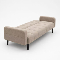 Canapé-lit convertible moderne deux places avec sièges inclinables pour chambres, salons et petits espaces - Lit d'appoint gain de place