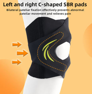 Genouillère unisexe réglable 4 directions, respirante, légère, antidérapante, stabilisatrice enveloppante pour le soulagement des douleurs arthritiques et de la rotule - Product Image 3