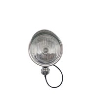 Phare de moto classique personnalisé en acier inoxydable de 7 pouces, halogène blanc brillant 12V/24V, assemblage 1 lentille FTC Cycles Retrofit