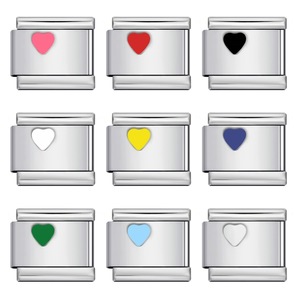 Componentes de Acero Inoxidable para Hacer Pulseras DIY: Dijes de Corazón, Cruz y Trébol de Cuatro Hojas, Fornituras Modulares Italianas para Joyería - Product Image 3