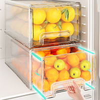 Boîte de rangement pour réfrigérateur en plastique, type tiroir, pour conserver les fruits, légumes et œufs frais