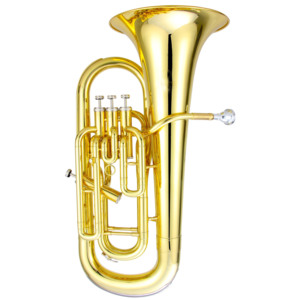 Euphonium de qualité en Si bémol, 3+1 pistons, <span class=keywords><strong>instrument</strong></span> en laiton, distributeur - Product Image 1