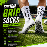 Chaussettes de football antidérapantes personnalisées avec logo, design sportif pour hommes, chaussettes de sport en silicone, chaussettes de football tricotées pour la gym, chaussettes personnalisées