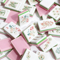 Jeu de Mahjong américain très vendu, fabriqué en Chine, livraison rapide, tuiles de Mahjong en acrylique sculptées à 4 couches pour jeu de table