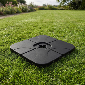 Uplion Plastic Square Offset Umbrella Stand, Water &amp; Sand Filled <strong>Weight</strong> Square Patio Umbrella <strong>Base</strong> <strong>Parasol</strong> <strong>Base</strong> - Product Image 1