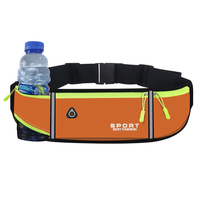 Riñonera Deportiva Impermeable Antirrobo para Correr al Aire Libre, para Maratón y Equipo de Fitness, con Soporte para Teléfono y Botella (Unisex)
