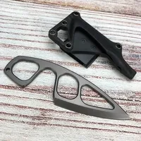Couteau tactique miniature à suspendre au cou, en métal, EDC, portable, multifonctionnel, à lame fixe, pour la défense personnelle