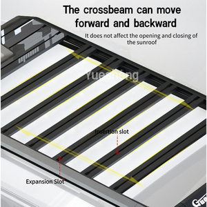 Accessoires pour <span class=keywords><strong>BMW</strong></span> X5, panier de toit de voiture en alliage d'aluminium, porte-bagages de toit de voiture, plateforme en aluminium, accessoires extérieurs - Product Image 3