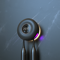 Stérilisateur de brosses à dents mural intelligent à détection automatique, portable, USB Type-C, UV, avec fonction horloge et veilleuse, désinfection et chauffage