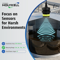 Sensor de Nivel de Agua Ultrasónico sin Contacto Holykell para Estaciones de Bombeo y Tratamiento de Aguas Residuales Municipales