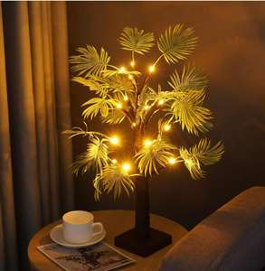 Árbol decorativo de <span class=keywords><strong>abedul</strong></span> para <span class=keywords><strong>invierno</strong></span>, árbol de <span class=keywords><strong>abedul</strong></span> blanco de 24 LEDs y 2 pies - Product Image 5