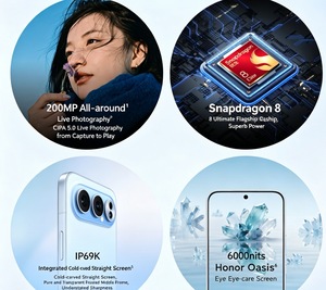 Honor 500 Pro, puce Snapdragon 8 Elite, batterie de 7000 mAh, appareil photo portrait 200 MP, étanche IP69K, processeur octa-core, anglais, espagnol - Product Image 6