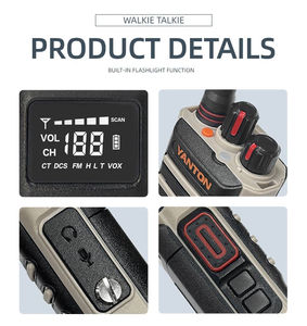 Yanton T-800D 5w robuste IP67 étanche ultra haute fréquence VHF analogique talkie-walkie <span class=keywords><strong>brouilleur</strong></span> et compresseur de Communication à distance - Product Image 3