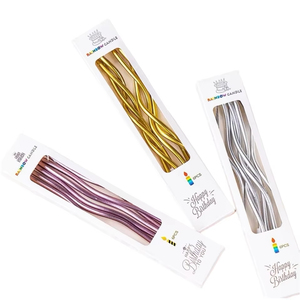 6 Velas Curvas para Bolo, Toppers de Cupcake para Aniversário e Chá de Bebê, Suprimentos de Decoração para Festas de Casamento - Product Image 3
